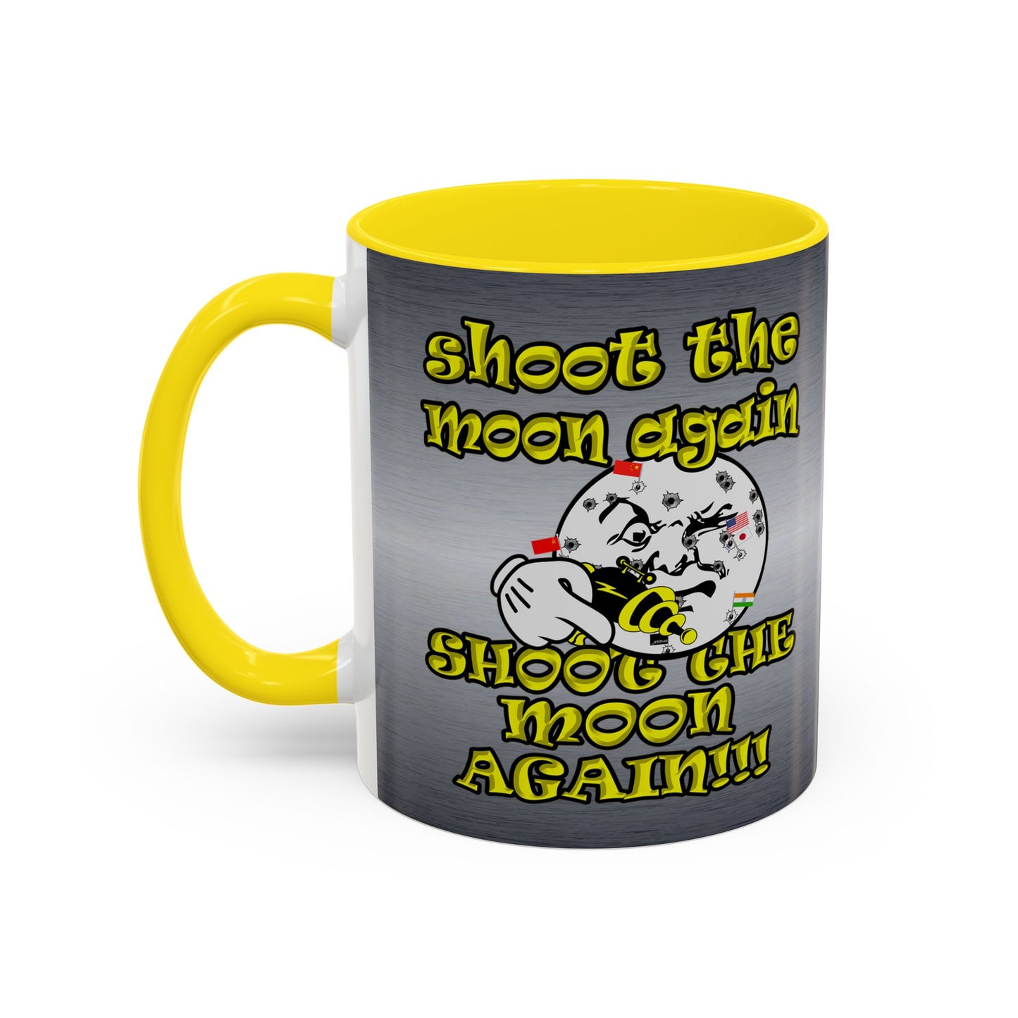 shoot the moon again - Accent Mug (brushed nickel)