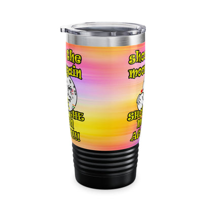 shoot the moon again - Ringneck Tumbler, 20oz (color blur)