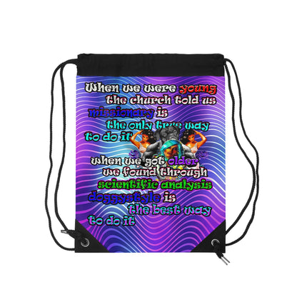 doggystyle - Drawstring Bag (purple wave)