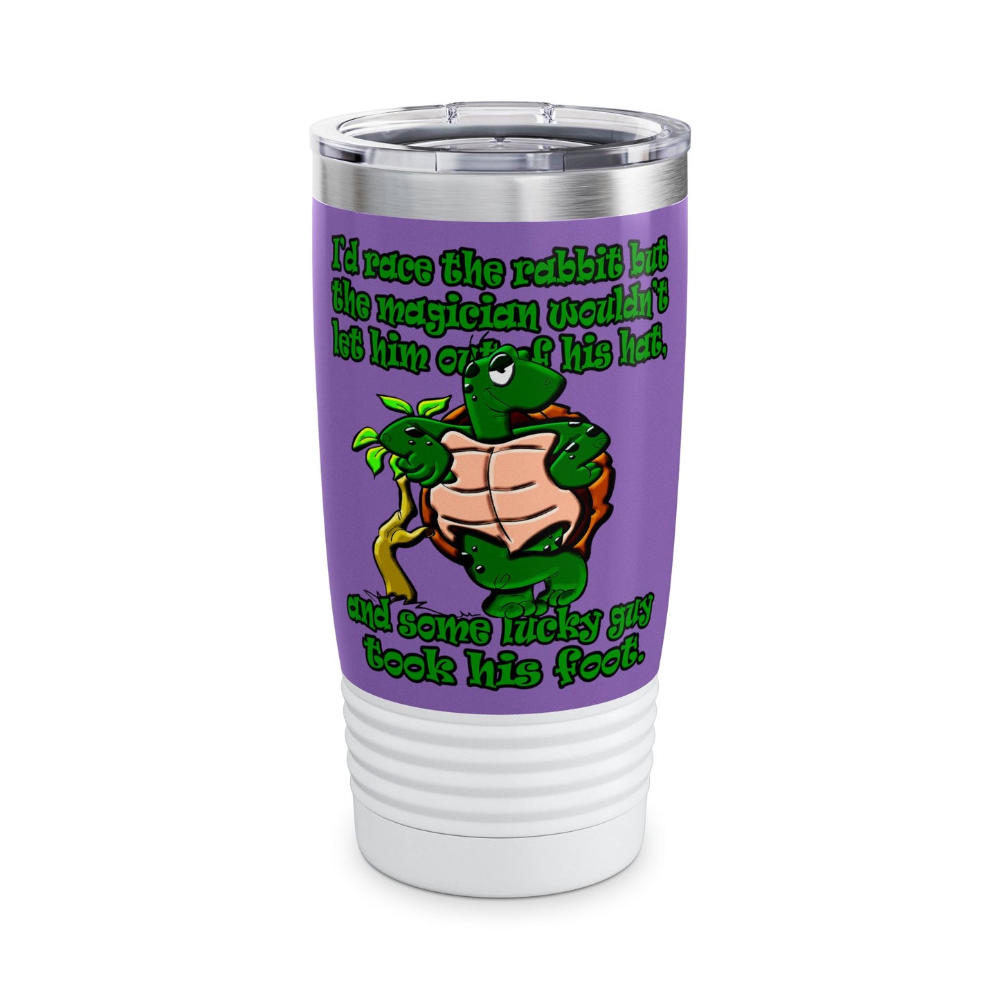 turtle race - Ringneck Tumbler, 20oz (light purple)
