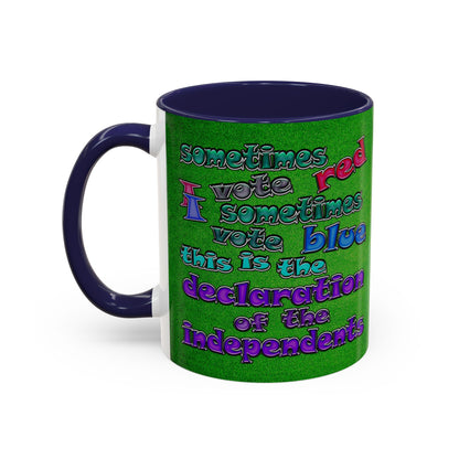 declaration of the independents - Accent Mug (green turf)