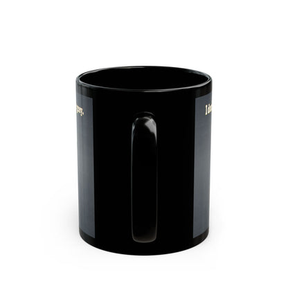 I don't care that your grey - Black Mug (grey-light grey)