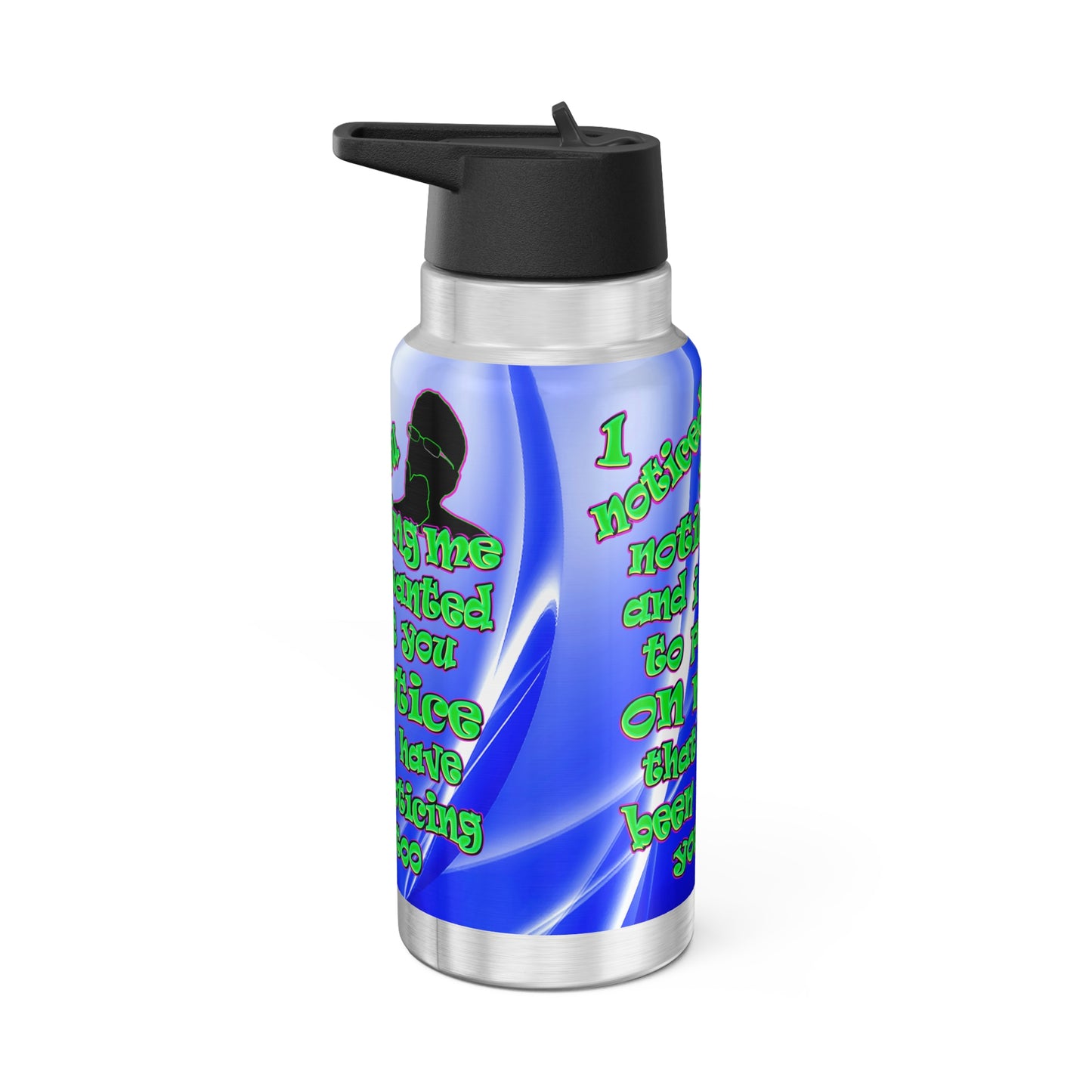 noticed you noticing - Gator Tumbler, 32oz  (blue-white wave)