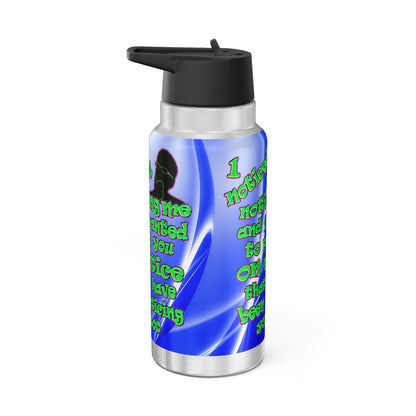 noticed you noticing - Gator Tumbler, 32oz  (blue-white wave)