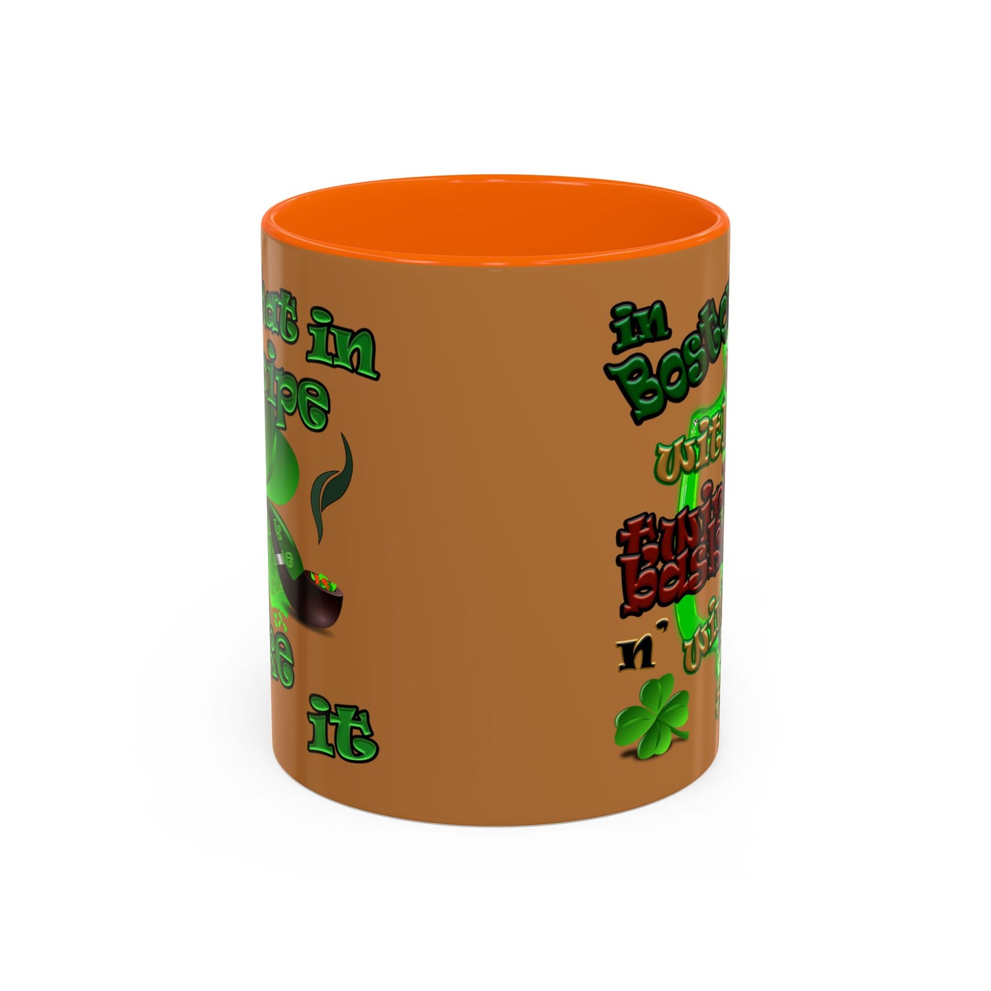 celtics logo - Accent Mug (light brown)