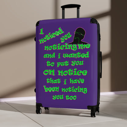 noticed you noticing - Suitcase (purple)