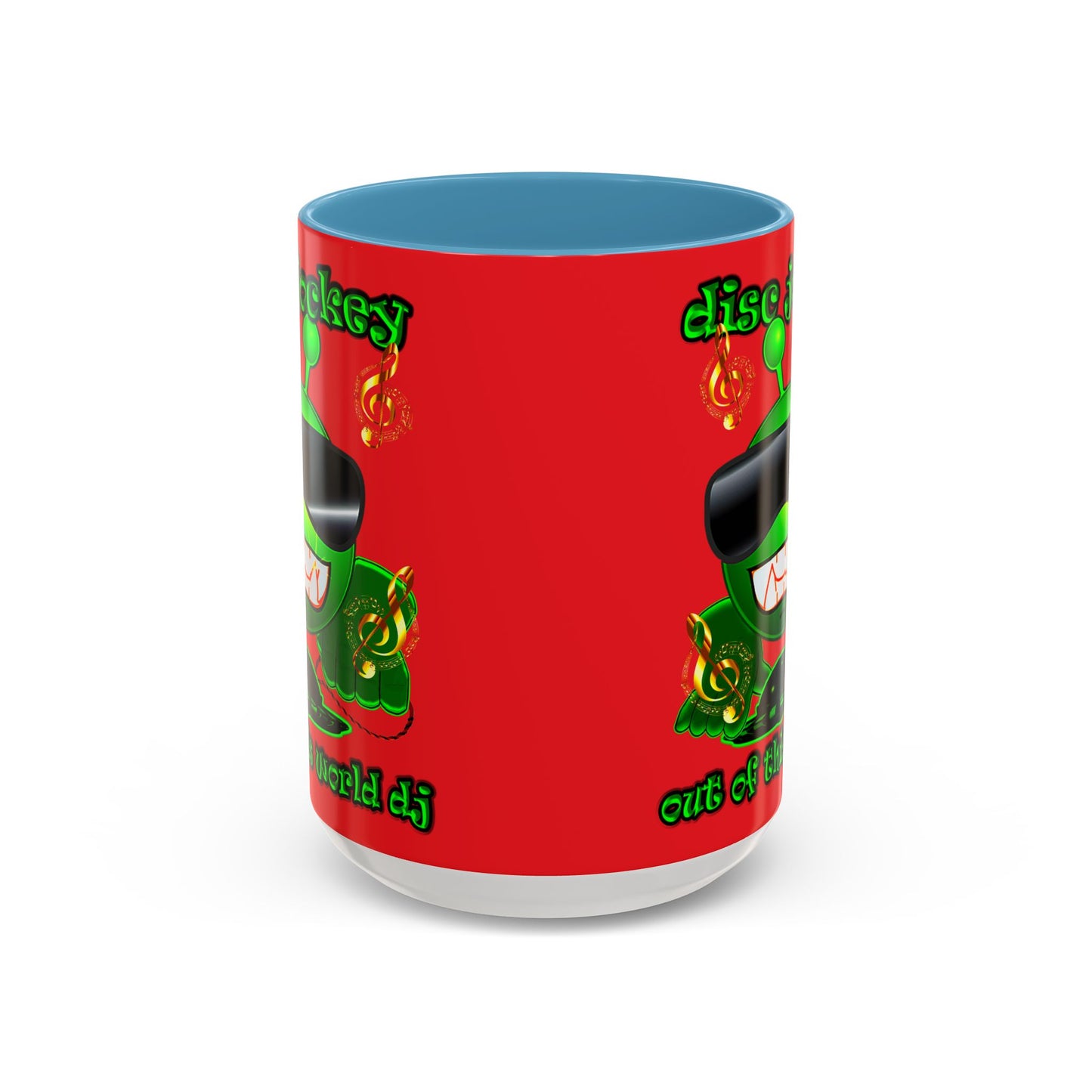 disc jockey - Accent Mug (red)