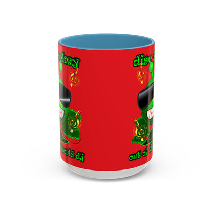 disc jockey - Accent Mug (red)