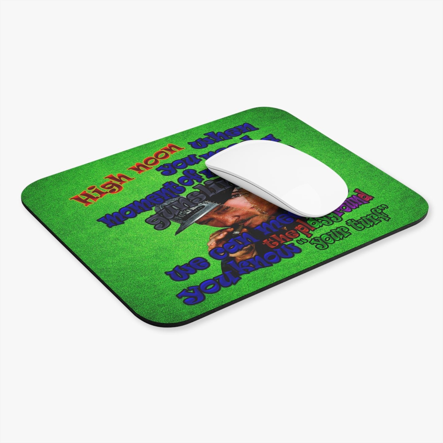 high noon - Mouse Pad (Rectangle) (green turf)