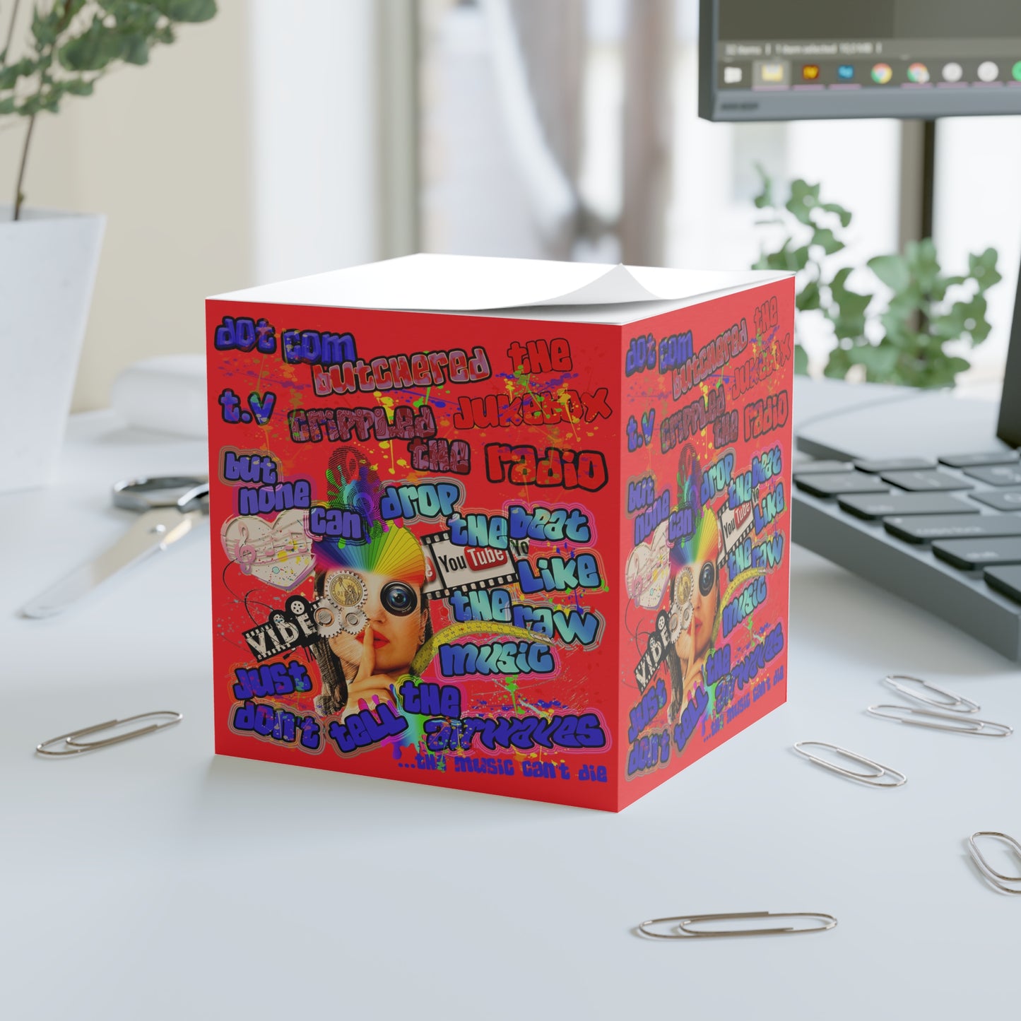 drop the beat - note cube (red)