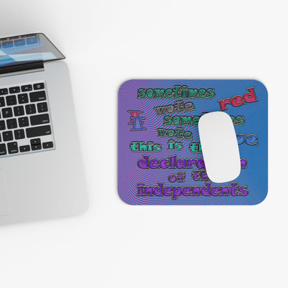 declaration of the independents - Mouse Pad (Rectangle) (light blue-purple wave)