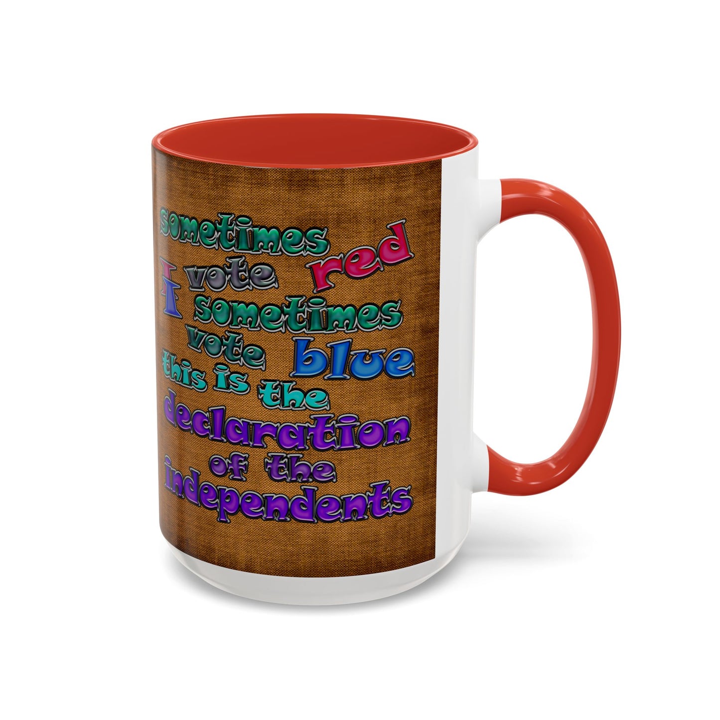 declaration of the independents - Accent Mug (brown papyrus)