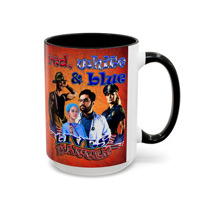 rw&b lives matter - Accent Mug (burnt orange)