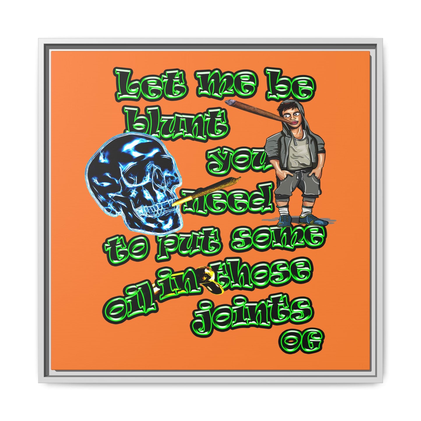 og - framed canvas art (crusta)