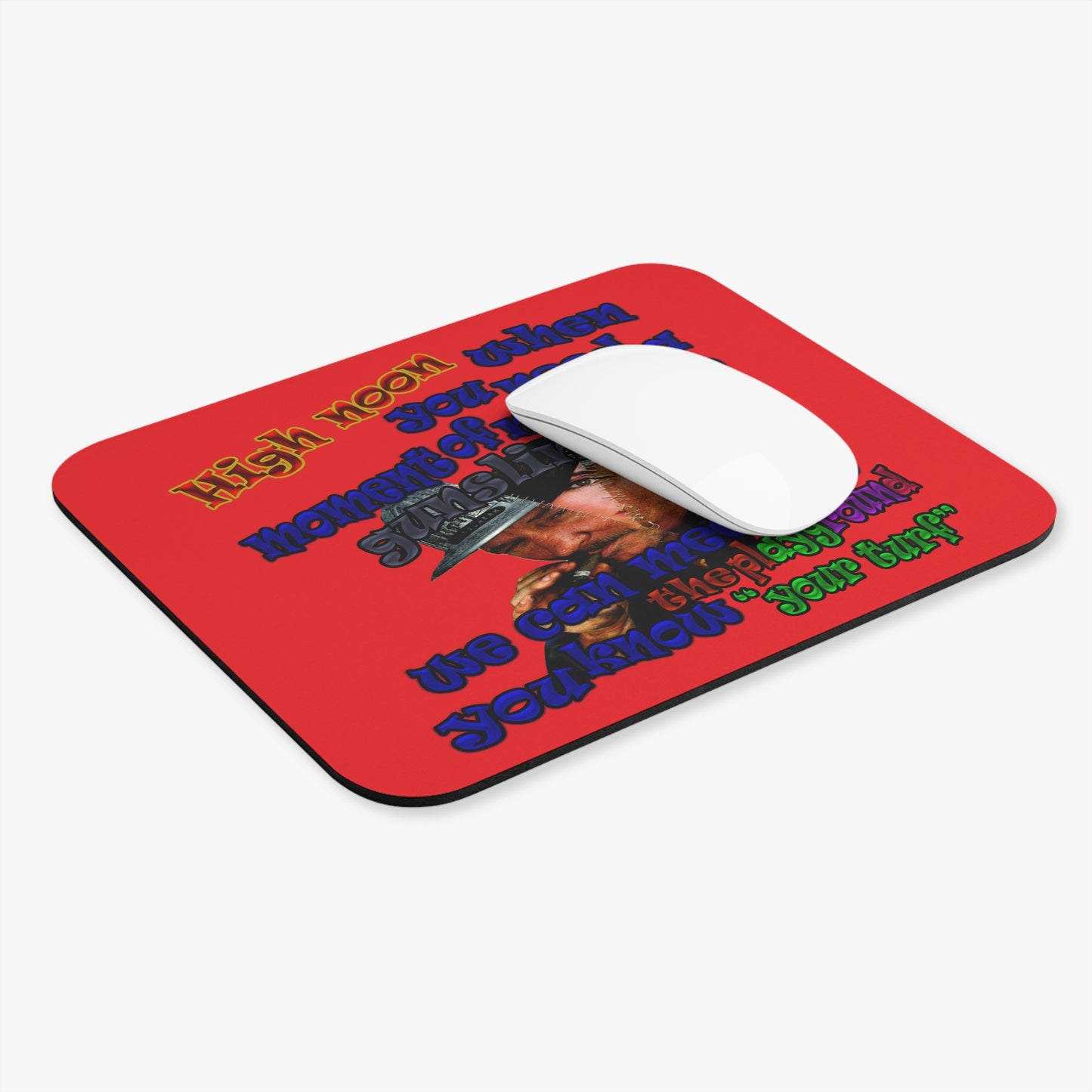 high noon - Mouse Pad (Rectangle) (red)