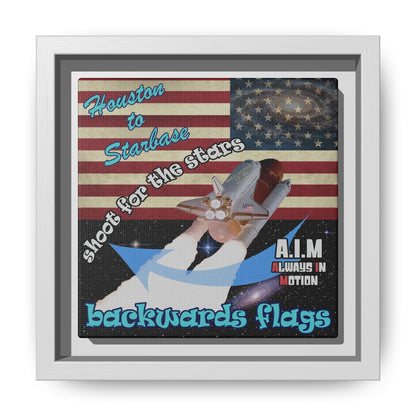 shoot for the stars - framed canvas art