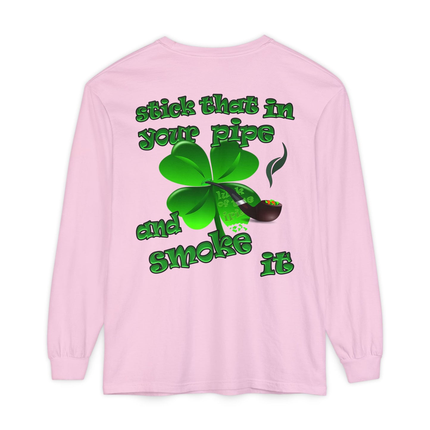 celtics logo - Unisex Garment-dyed Long Sleeve T-Shirt