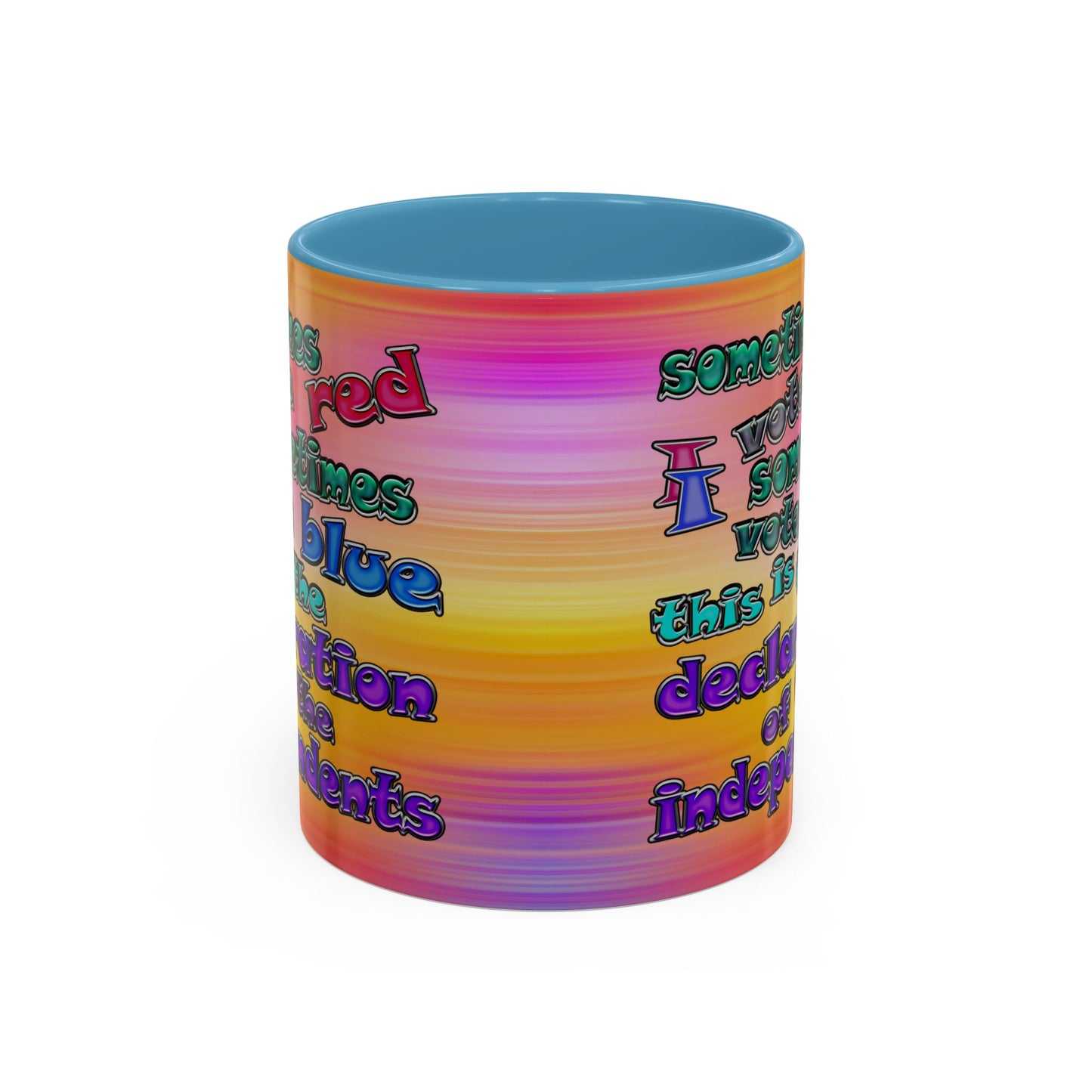 declaration of the independents - Accent Mug (color blur)