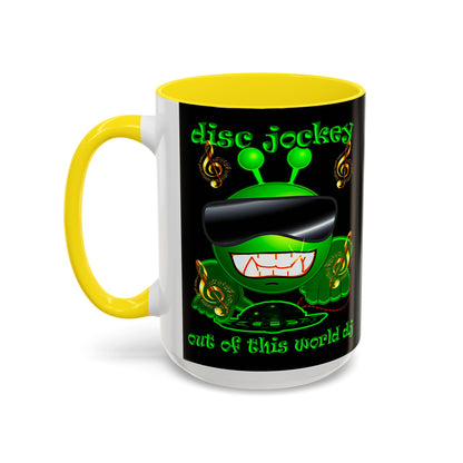 disc jockey - Accent Mug (black)