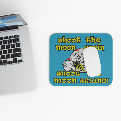 shoot the moon again - Mouse Pad (Rectangle) (turquoise)