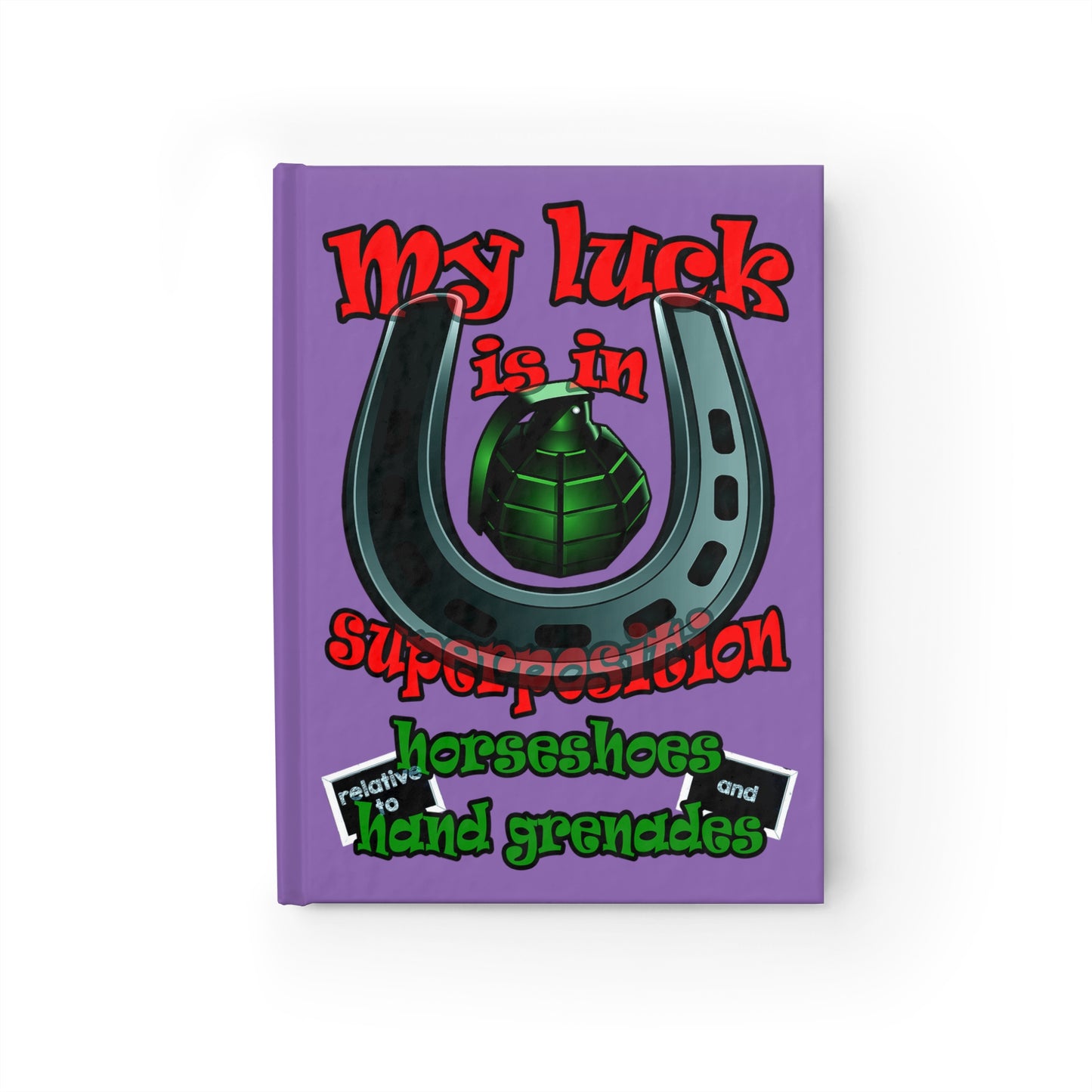 my luck - journal-blank (light purple)