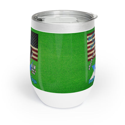 shoot for the stars - Chill Wine Tumbler (green turf)