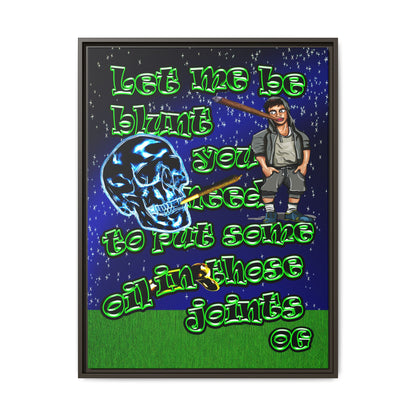 og - framed canvas art ('snoops' background)