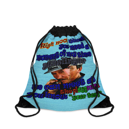 high noon - Drawstring Bag (faded blue)