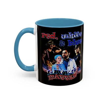 rw&b lives matter - Accent Mug (black)