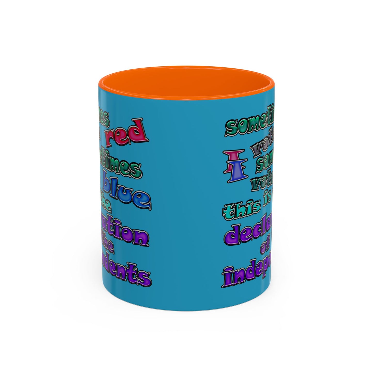 declaration of the independents - Accent Mug (turquoise)