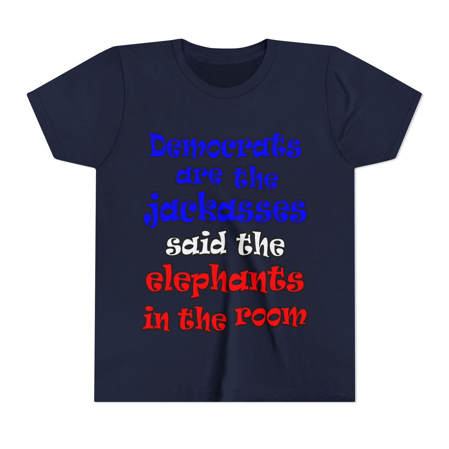 donkeys and elephants - Youth Short Sleeve Tee