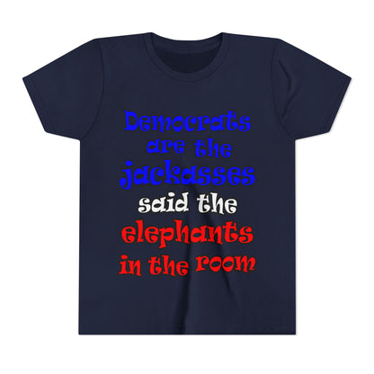 donkeys and elephants - Youth Short Sleeve Tee