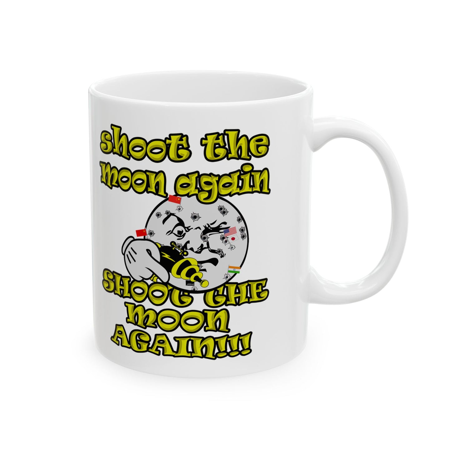 shoot the moon again - White Mug (white)