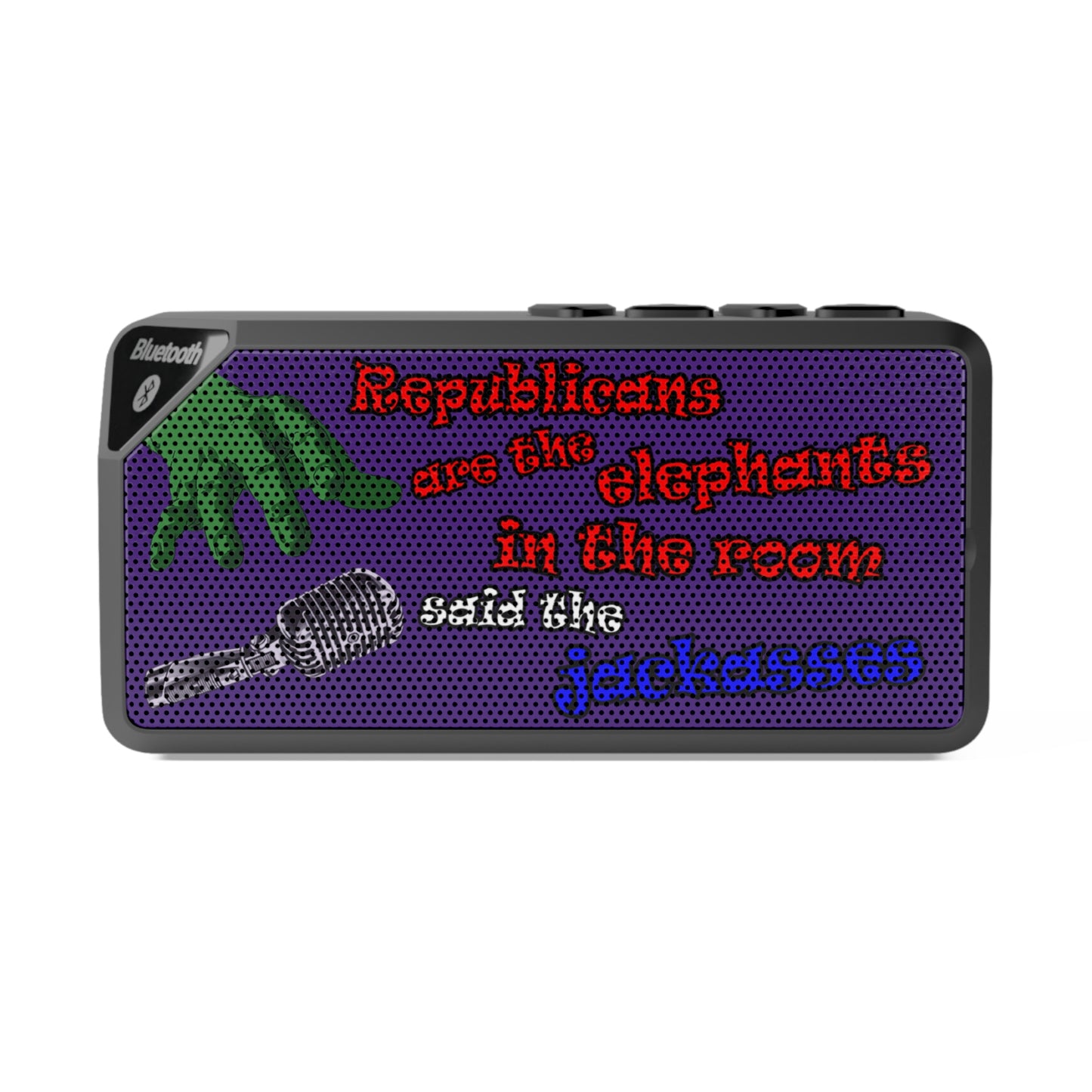 donkeys and elephants - Jabba Bluetooth Speaker (purple)