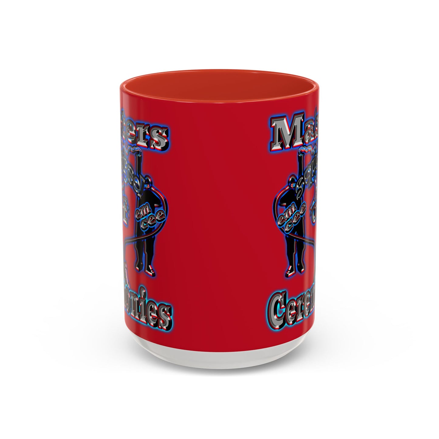 em cee squared - Accent Mug (dark red)