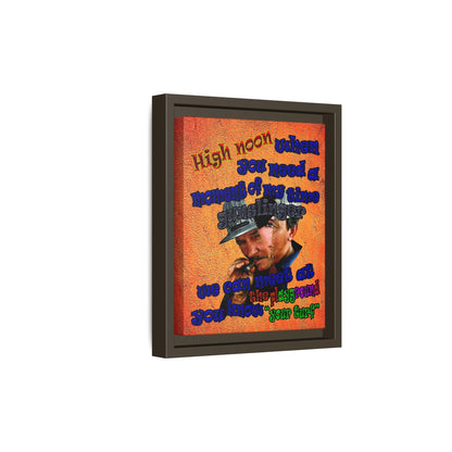 high noon - framed canvas art (burnt orange)