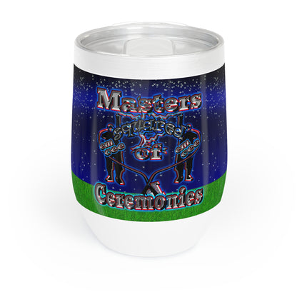 em cee squared - Chill Wine Tumbler ('snoops' background)