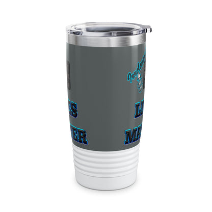 irrelevant - Ringneck Tumbler, 20oz (dark grey)