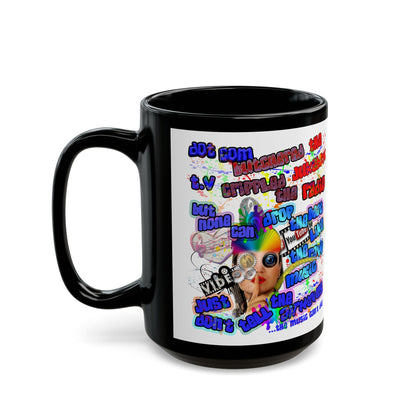 drop the beat - Black Mug (white)
