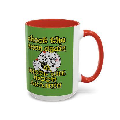 shoot the moon again - Accent Mug (green)
