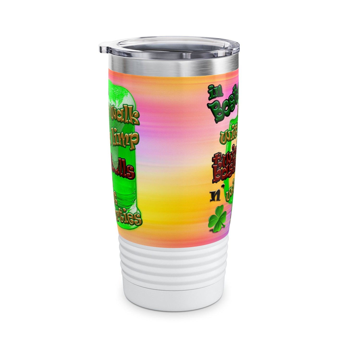 celtics logo - Ringneck Tumbler, 20oz (color blur)