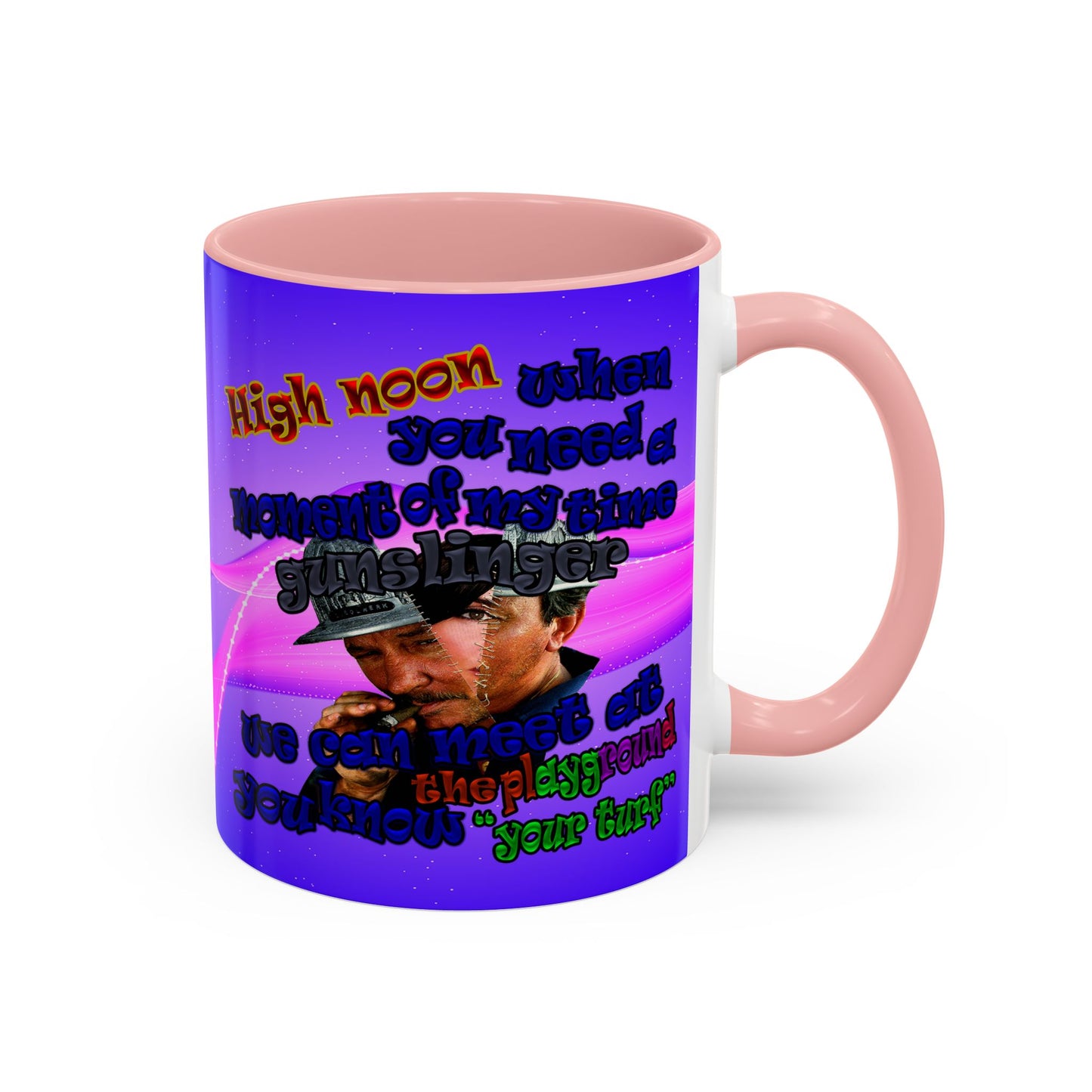 high noon - Accent Mug (purple-pink wave)