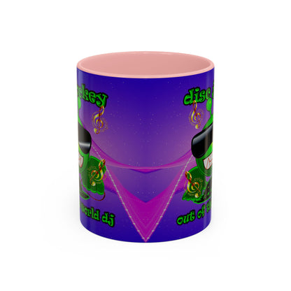 disc jockey - Accent Mug (purple-pink wave)