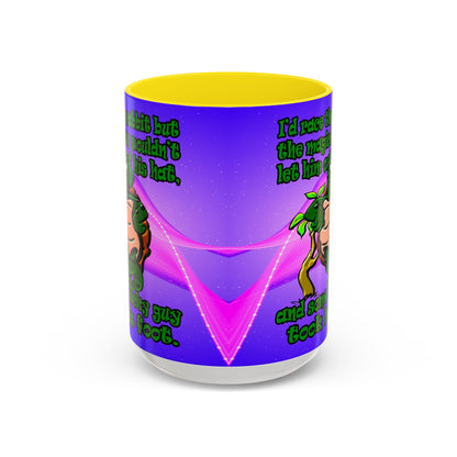 turtle race - Accent Mug (purple-pink wave)