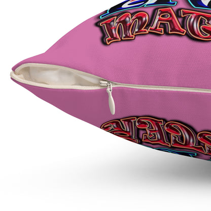 rw&b lives matter - Spun Polyester Square Pillow - (light pink)