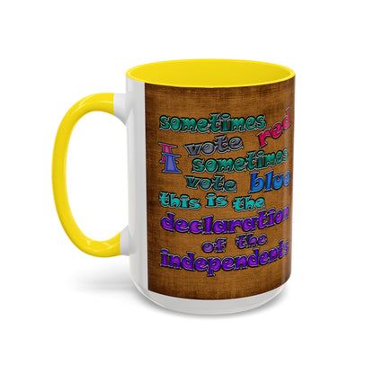 declaration of the independents - Accent Mug (brown papyrus)