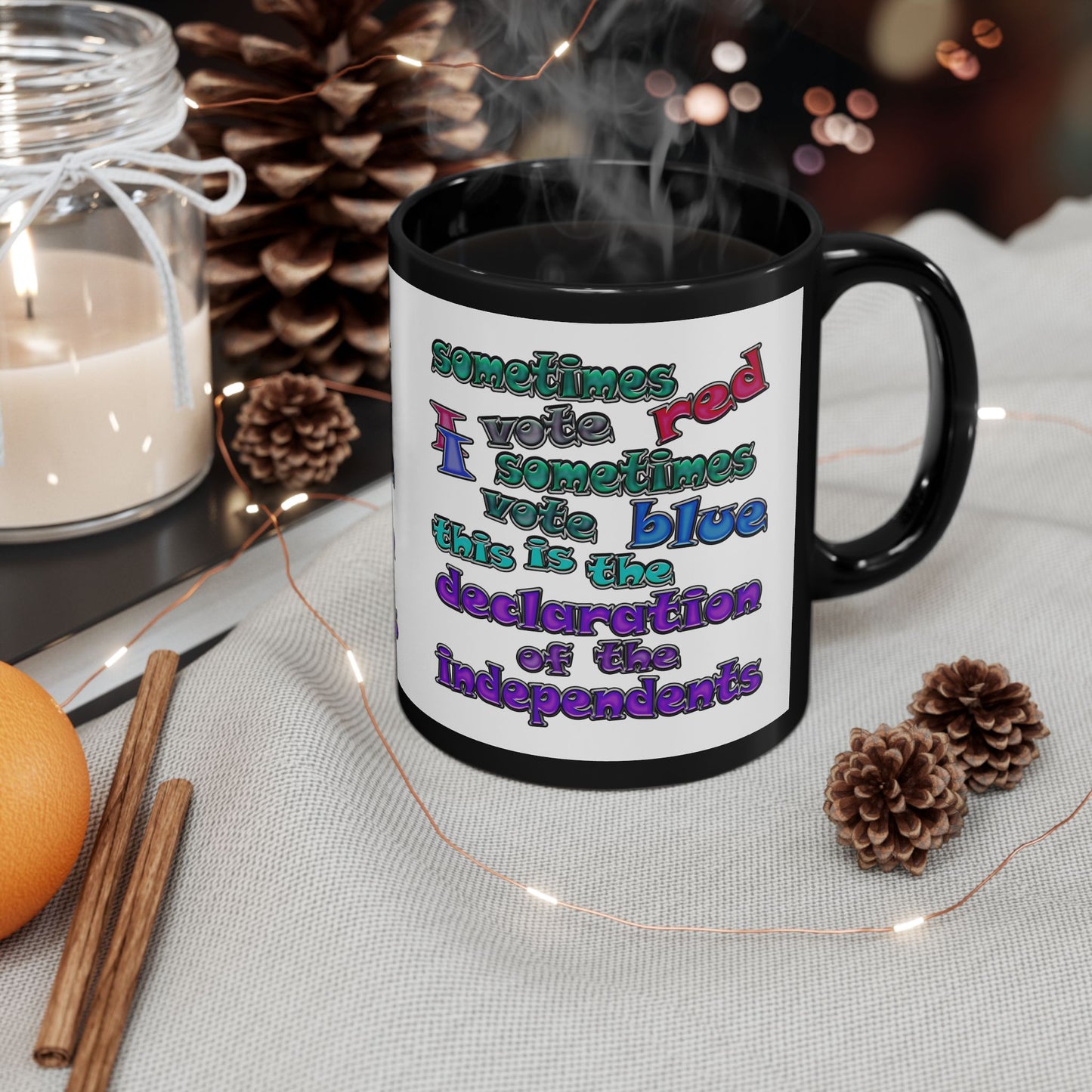 declaration of the independents - Black Mug (white)