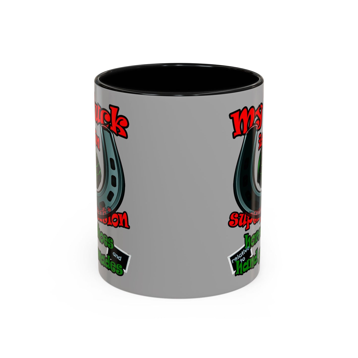 my luck - Accent Mug (light grey)
