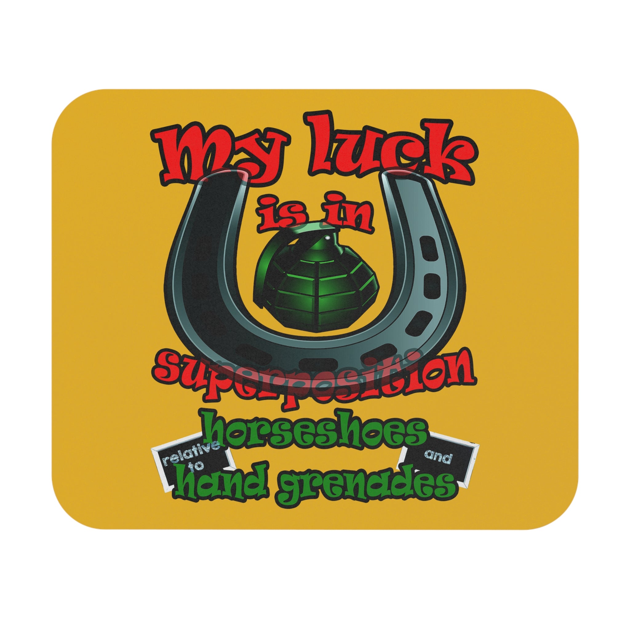 my luck - Mouse Pad (Rectangle) (yellow)