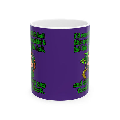 turtle race - White Mug (purple)